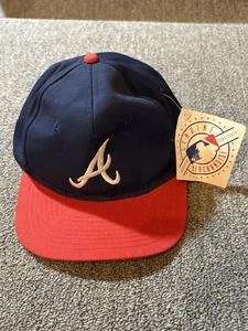Vintage Atlanta Braves Mütze Cap Snap Back Jugend blau rot MLB Baseball 90er - Bild 1 von 6