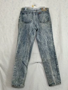 Vintage 80s Jordache Jeans Mens 34x34 Slim Fit Acid Wash 100% Cotton Denim RARE - Picture 1 of 21