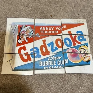 1973 Topps Wacky Packages Checklist Gadzooka Bubblegum Puzzle Acceptable - Picture 1 of 5