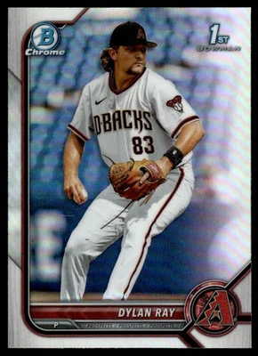 2022 BOWMAN DRAFT CHROME REFRACTOR DYLAN RAY RC ARIZONA DIAMONDBACKS #BDC-191 - Image 1 of 2
