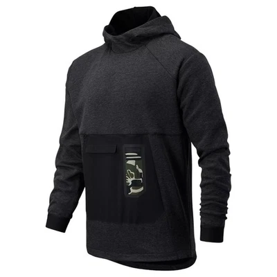 NEW BALANCE HOMBRE FORTITECH JERSEY SUDADERA CON CAPUCHA CAMUFLAJE GRIS OSCURO GIMNASIO ENTRENAMIENTO CÓMODO NUEVO Foto 1 de 4