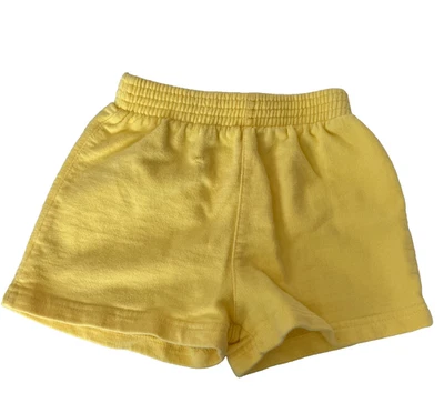 PANTALONES CORTOS VINTAGE AÑOS 90 BEBÉ GAP NIÑAS S 3-6 MESES AMARILLO POLAR ELÁSTICO REPARADO Foto 1 de 4