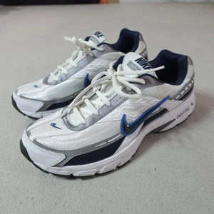 Nike Initiator Shoes Mens Size 9.5 White Navy Silver Running Training 394055-101 - Picture 1 of 16