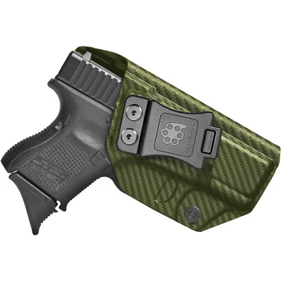 Amberide IWB OWB KYDEX Holster For Glock 26 Gen3-5 & Glock 27/33 Gen3-4 Pistol - Image 1 of 4