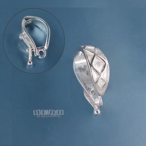 Conector potenciador de fianzas colgante con bisagras de rombo de plata esterlina con bucle abierto 33310 - Imagen 1 de 4