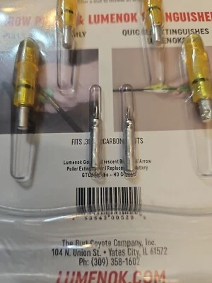 Lumenok GTC3  Crescent Bolt End - Orange Pack of 4 PLUS 2 Batteries Missing Pull - Image 1 of 4