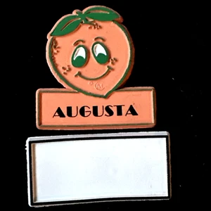 Imanes de refrigerador vintage AUGUSTA GEORGIA melocotón e blanco MCL hechos en EE. UU. - Imagen 1 de 6