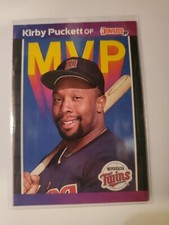 1989 Donruss Bonus MVP's Kirby Puckett No Dot/ Wrong DOB #BC-1 DOUBLE ERROR!