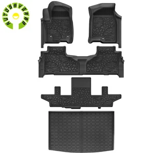 Car 3D Floor Mats For 2021- 2025 Chevy Suburban GMC Yukon XL 2nd Row Bucket Seat - Picture 1 of 8