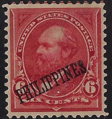US-Philippines Scott 221, MH, 6c lake Garfield  , F-VF, CV $40		(a6261 - Image 1 of 3