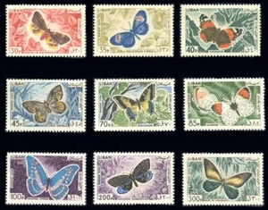 Lebanon: 1965 Butterflies Airmails (C427-C435) MNH - Picture 1 of 1