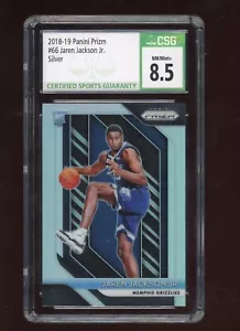 Jaren Jackson 2018-19 Panini Prizm Silver #66 CSG 8.5 Memphis Grizzlies - Picture 1 of 2