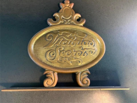 Vintage bronze Victoria's Secret furniture head emblem - 19th Century monarch ? Cover