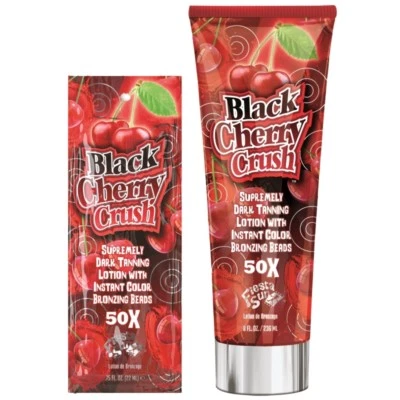 Fiesta Sun Black Cherry Crush Sunbed Tanning Lotion Cream with bronzing beads