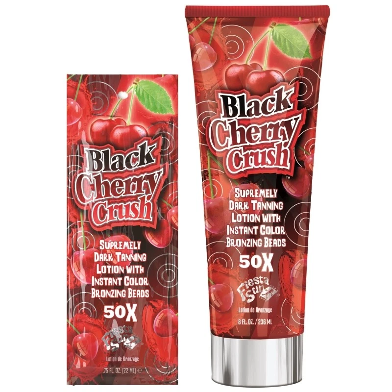 Fiesta Sun Black Cherry Crush Sunbed Tanning Lotion Cream with bronzing beads