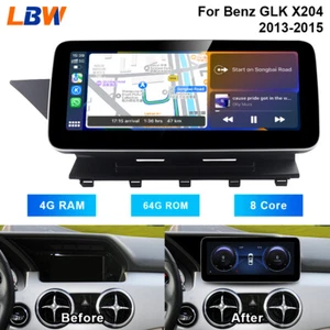 Android Car GPS 10.25'' Navi Wifi Auto Media 4G+64G For Benz GLK X204 2013-2015 - Imagen 1 de 12