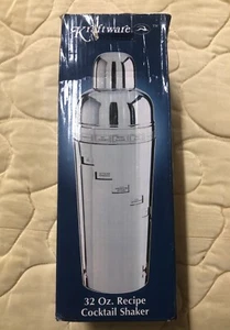 NOS NEW Kraftware Dial a Drink Vintage Cocktail Shaker Stainless - Picture 1 of 4