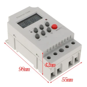 12V DC Digital Zeitschaltuhr Programmierbar Timer Zeit Relais - Bild 1 von 9