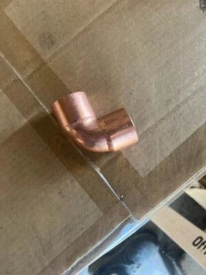 (LOT OF 5) NIBCO 1" X 1/4" 90 DEG COPPER ELBOW 9055950  BRAND NEW! - Image 1 of 3