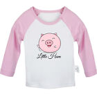 Little Ham Funny T-shirts Newborn Baby Pig Cute Graphic Tees Infant Kids Tops