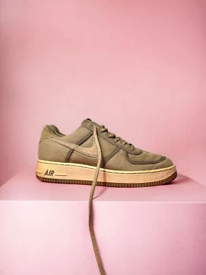NIKE AIR FORCE 1 RARE Deadstock 2001 TROOPER/REED-LIGHT BONE Women’s 8.5 US - Image 1 of 4