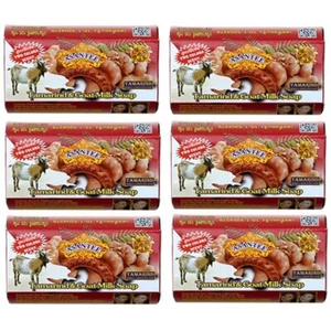 Tamarind Goat Milk Herbal Soap Asantee Anti Aging Acne Wrinkle Bright 125 g X 6 - Picture 1 of 12