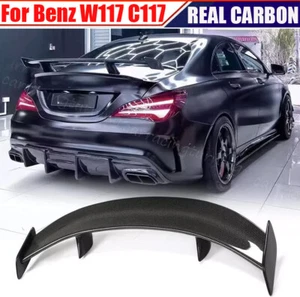 For Benz W117 C117 CLA250 CLA45 13-19 REAL CARBON Rear Trunk Wing Spoiler - Picture 1 of 14