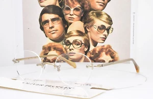 Oliver Peoples Eyeglasses RIMLESS GOLD JAPAN Titanium 44-20-143 679S CSLB44 - Picture 1 of 10