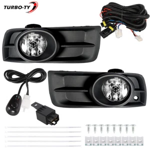 Clear For 10 2011-13 2014 Chevy Cruze Driving Bumper W/Wiring+Switch Fog Lights - Picture 1 of 13