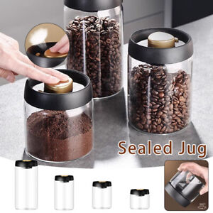 Coffee Beans Vacuum Glass Sealed Storage Tank Jar Household Food Container Tool