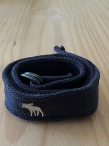 abercrombie fitch canvas belt blue Size 12 - Picture 1 of 5