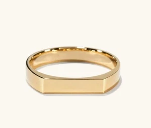 925 Sterling silver band ring for men handmade engagement band ring for her - Picture 1 of 8