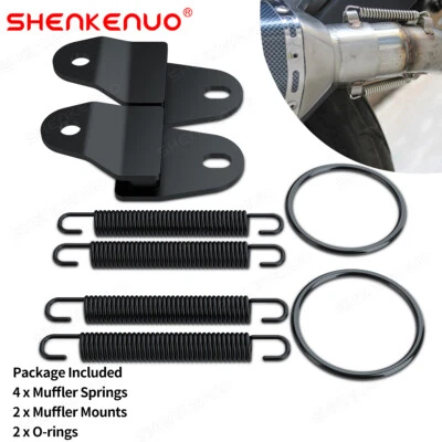 Para Yamaha Banshee YFZ350 1987-2006 Silenciador de escape Muelles Estancias Soportes Colgadores Foto 1 de 4