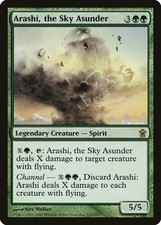 Arashi, the Sky Asunder Saviors of Kamigawa HEAVILY PLD Green Rare CARD ABUGames