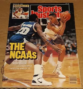 MARK MACON Temple Owls SIGNED AUTOGRAPHED 1988 SPORTS ILLUSTRATED SI COA - Picture 1 of 1