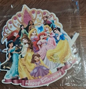 Disney Princess Party Cupcake Cakes Decorating Toppers Picks Flags Set(25) - Picture 1 of 2