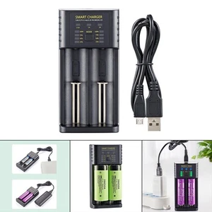 Dual Slot Lithium 18650 Ladegerät für LI-Ion/Imr 10400 21700 22650 - Afbeelding 1 van 7