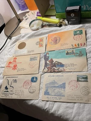1958-1959-JAPAN-lot Of SIX (-6-)-FIRST DAY COVERS-#9 - Image 1 of 4