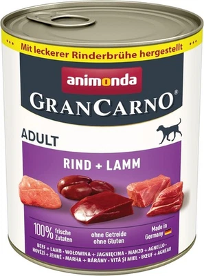 Animonda GranCarno Adult Hundefutter Rind & Lamm - 6 x 800 g - Bild 1 von 4