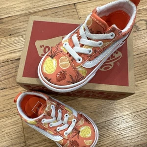 Vans Kleinkind Old School ELAS fruchtig koralle Größe 6 tropisch offener Karton SLIPPER - Bild 1 von 10