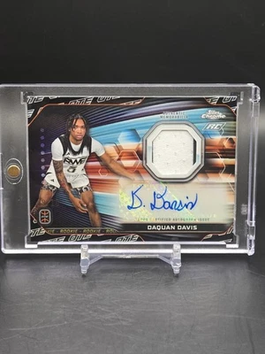 DAQUAN DAVIS #/10 2023-24 Topps Chrome Overtime Elite Jersey Autograph - Image 1 of 4