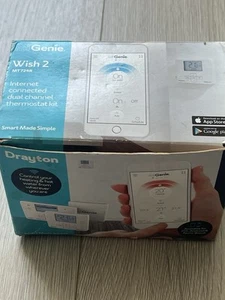 Drayton MiGenie Wish 2 MT724R Dual Channel Thermostat Kit Wireless Wifi - Picture 1 of 6