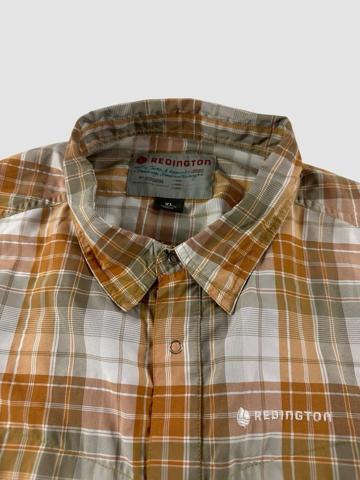 Camisa Redington Para Hombre XL A Cuadros Pesca Senderismo Camping Manga Larga Con Botones a Presión Foto 1 de 4