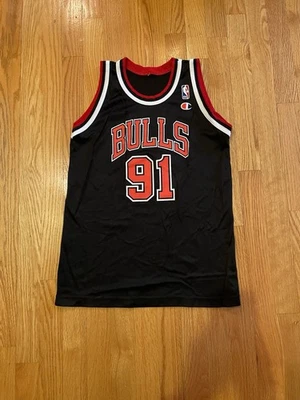 Camiseta de Colección Campeón Chicago Bulls Dennis Rodman Talla Juvenil Grande 14-16 Foto 1 de 4