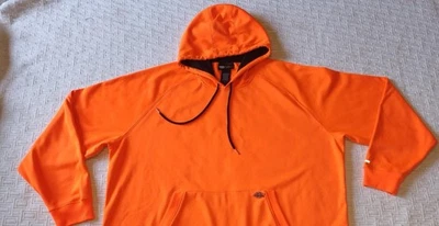 DICKIES safety hunting / work ORANGE pull over hoodie sweatshirt sz 3XL XXXL - Image 1 of 4