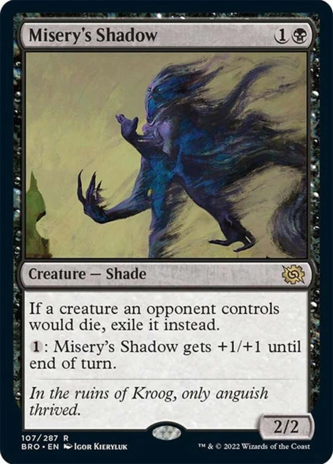 x1 Misery's Shadow - The Brothers' War - NM - MTG - Image 1 of 1