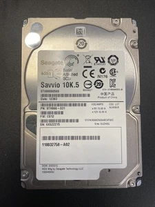 Seagate Savvio 9TH066-031 ST9900805SS 900GB 2.5 in SFF 10K RPM SAS HDD - Picture 1 of 1