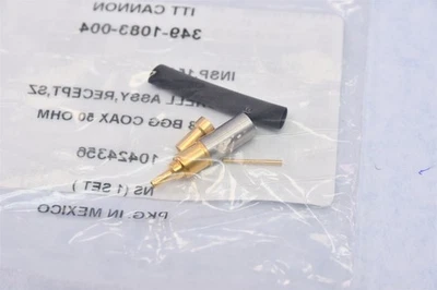 ITT Cannon 349-1083-004 Circular MIL Spec Connector Assembly Crimp MIL-DTL-26482 - Image 1 of 2