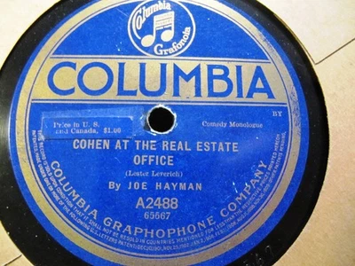 1917 Jewish Humor COHEN Calls HIS TAYLOR ON THE PHONE/ Real Estate OFFICE Hayman - Image 1 of 2