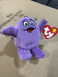 Juguete de peluche Ty Beanie Baby Grimace 30 años McDonald’s 2009 Happy Meal d2 - Imagen 1 de 10